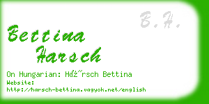 bettina harsch business card